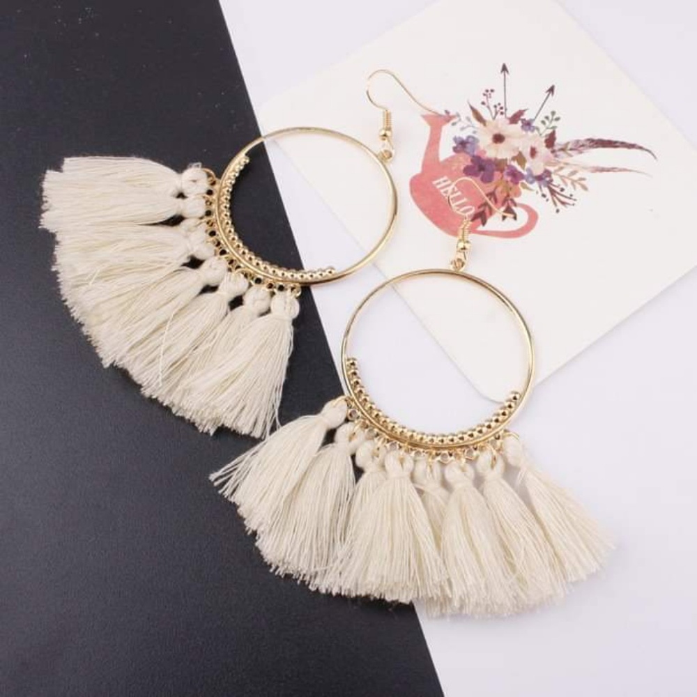New Bohemian Long Drop Tassel Earrings